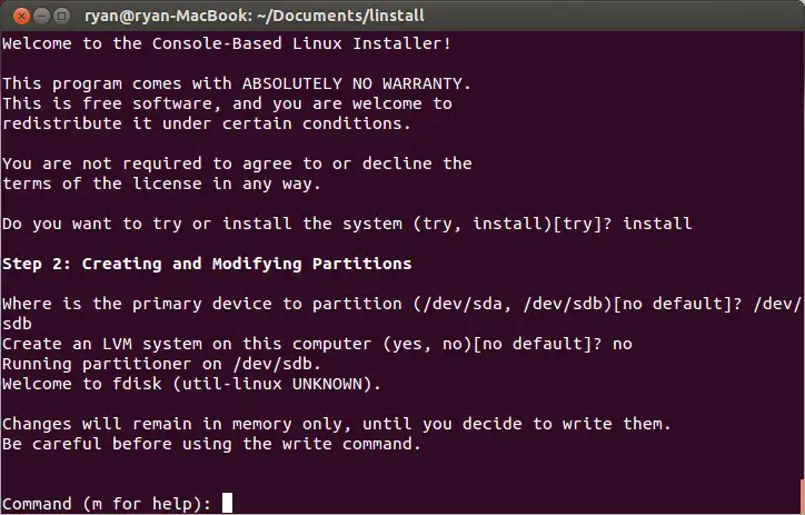 Download web tool or web app The Console-Based Linux Installer