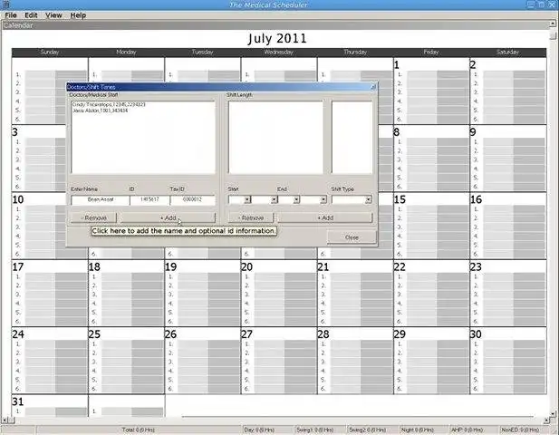 Download web tool or web app The Medical Scheduler