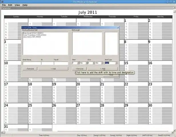 Download web tool or web app The Medical Scheduler
