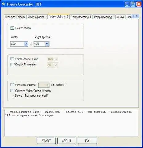 Download web tool or web app Theora Converter .NET