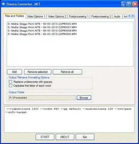 Download web tool or web app Theora Converter .NET