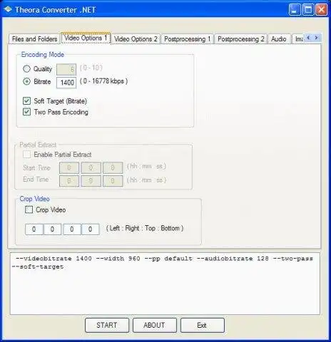 Download web tool or web app Theora Converter .NET