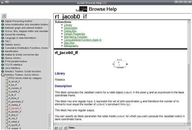 Download web tool or web app the Robotics Toolbox for Scilab/Scicos to run in Windows online over Linux online