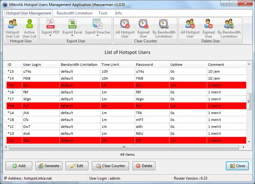 Download web tool or web app The Userman