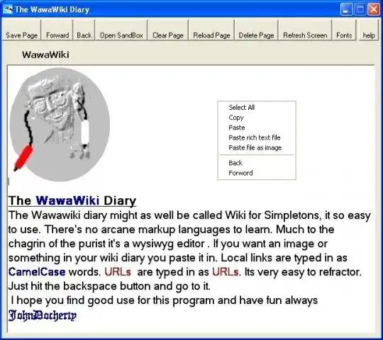 Download web tool or web app The Wawawiki Diary, Torrent Hound