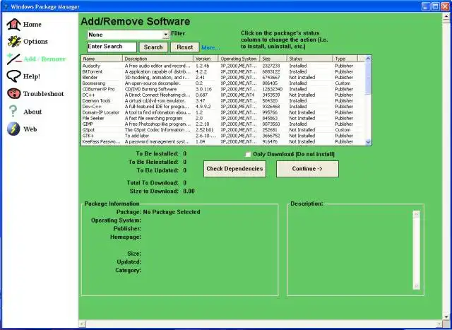 Download web tool or web app The Windows Package Manager