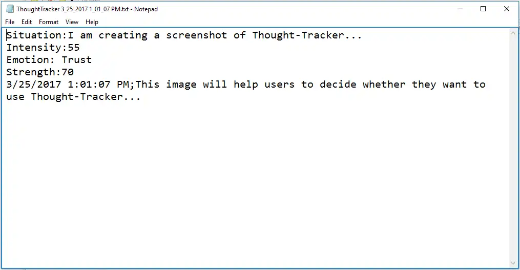 Download web tool or web app Thought-Tracker