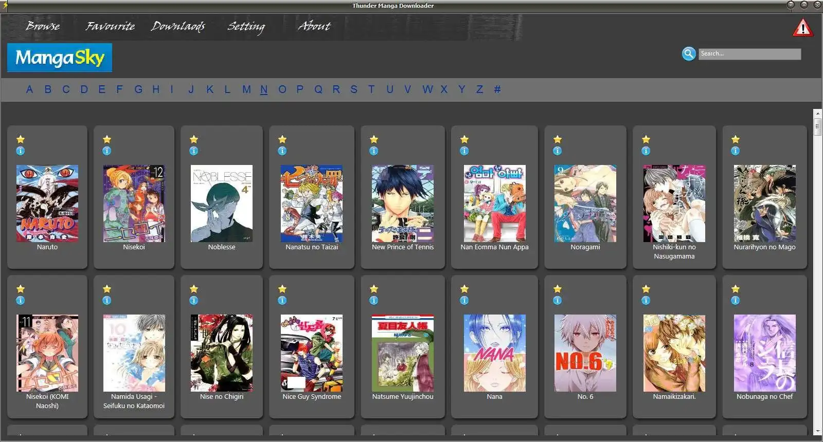 Download web tool or web app Thunder Manga Downloader