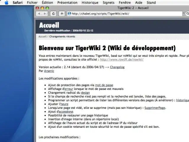 Download web tool or web app TigerWiki