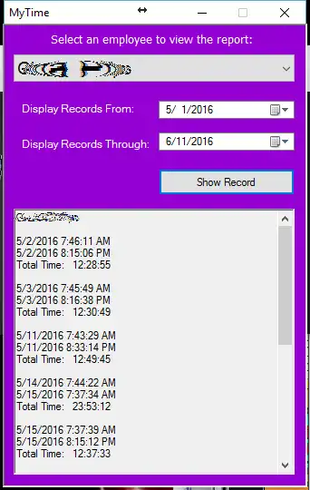 Download web tool or web app TimeClock-HLC  3.xx