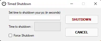 Download web tool or web app Timed Shutdown PC