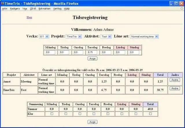 Download web tool or web app TimeTrix