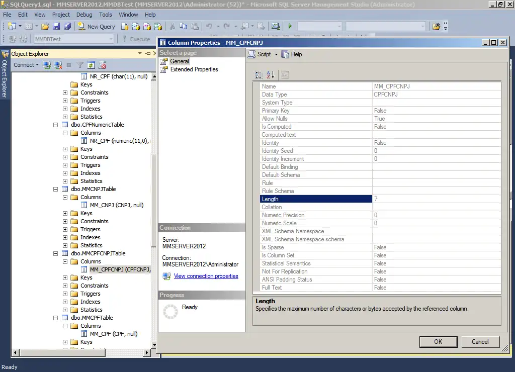 Download web tool or web app Tipo de Dados CPF/CNPJ para SQL Server