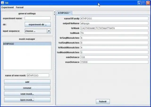 Download web tool or web app TIRfinder