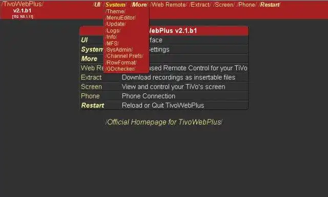 Download web tool or web app TivoWebPlus