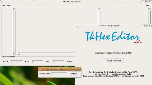 Download web tool or web app TkHexEditor