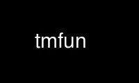 Run tmfun in OnWorks free hosting provider over Ubuntu Online, Fedora Online, Windows online emulator or MAC OS online emulator