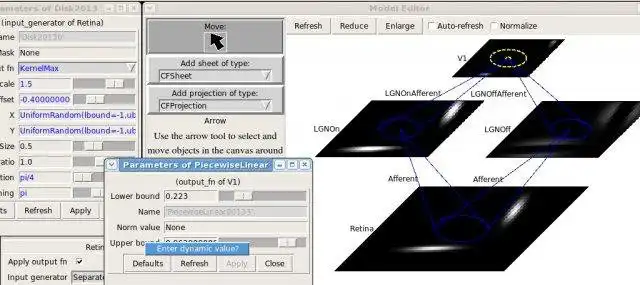 Download web tool or web app Topographica to run in Windows online over Linux online