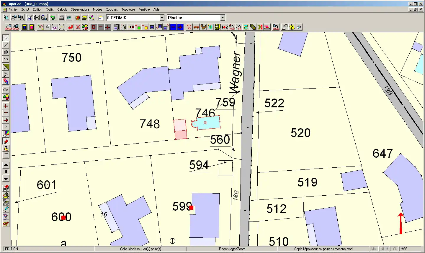 下载网络工具或网络应用程序 topographie cadastrale