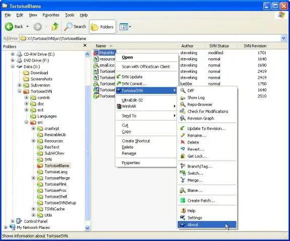 Descargue la herramienta web o la aplicación web TortoiseSVN