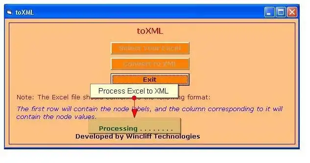 قم بتنزيل أداة الويب أو تطبيق الويب toXML