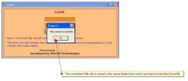 قم بتنزيل أداة الويب أو تطبيق الويب toXML