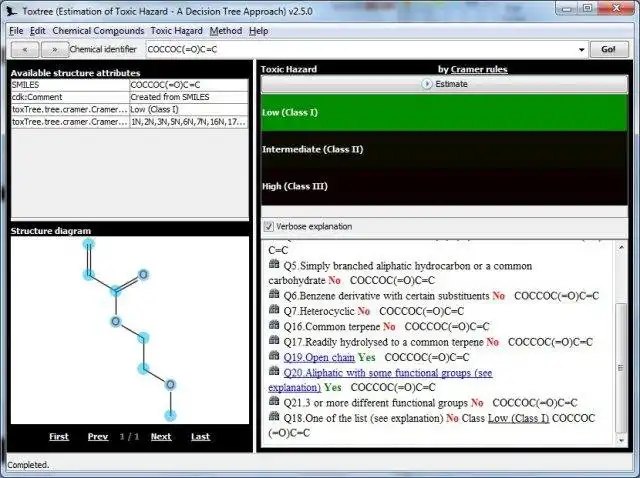 Download web tool or web app Toxtree: Toxic Hazard Estimation to run in Windows online over Linux online