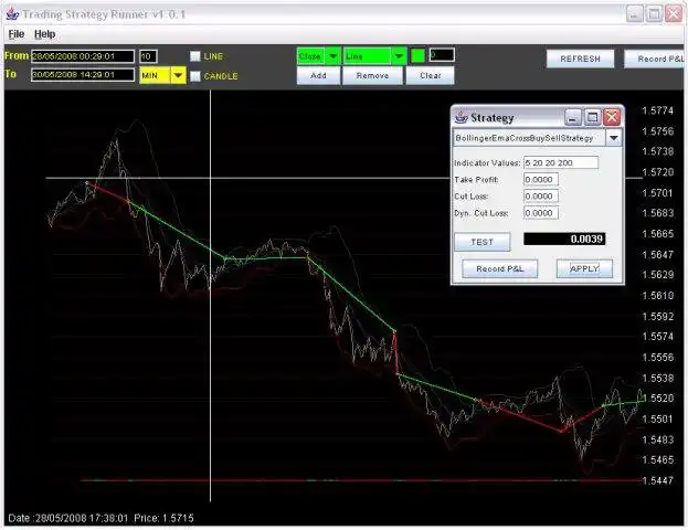 ابزار وب یا برنامه وب Trading Strategy Runner را برای اجرای آنلاین در ویندوز از طریق لینوکس به صورت آنلاین دانلود کنید