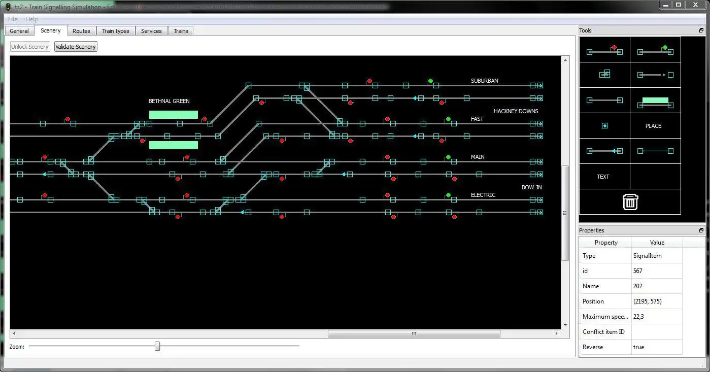 Download web tool or web app Train Signalling Simulation to run in Windows online over Linux online