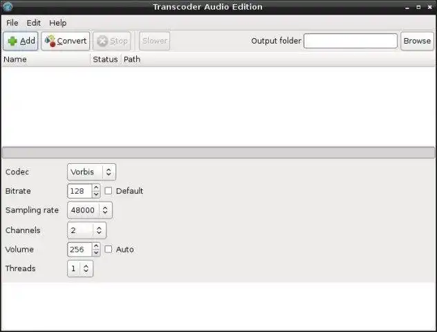 Download web tool or web app Transcoder Audio Edition