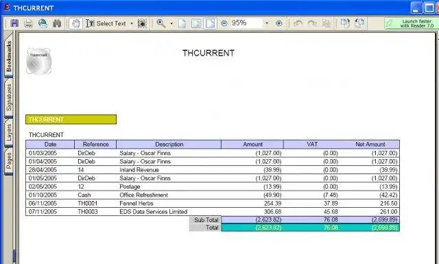 הורד כלי אינטרנט או אפליקציית אינטרנט Transcraft My Accountant