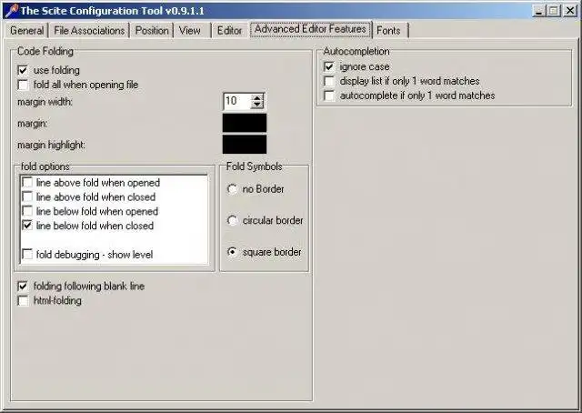 Download web tool or web app TSCT - The Scite Config Tool