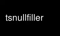 Run tsnullfiller in OnWorks free hosting provider over Ubuntu Online, Fedora Online, Windows online emulator or MAC OS online emulator