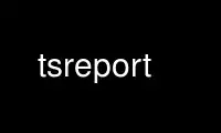 Run tsreport in OnWorks free hosting provider over Ubuntu Online, Fedora Online, Windows online emulator or MAC OS online emulator