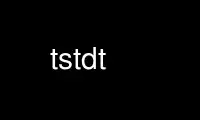 Run tstdt in OnWorks free hosting provider over Ubuntu Online, Fedora Online, Windows online emulator or MAC OS online emulator