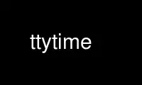 Run ttytime in OnWorks free hosting provider over Ubuntu Online, Fedora Online, Windows online emulator or MAC OS online emulator