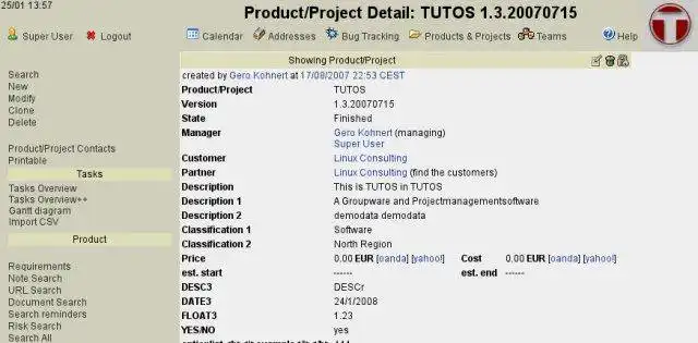 Download web tool or web app TUTOS