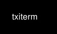 Run txiterm in OnWorks free hosting provider over Ubuntu Online, Fedora Online, Windows online emulator or MAC OS online emulator