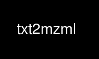 Run txt2mzml in OnWorks free hosting provider over Ubuntu Online, Fedora Online, Windows online emulator or MAC OS online emulator