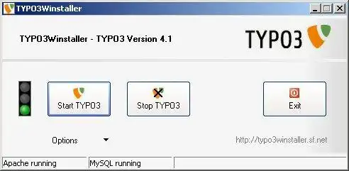 Download web tool or web app TYPO3Winstaller