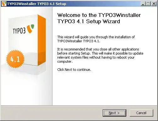 Download web tool or web app TYPO3Winstaller