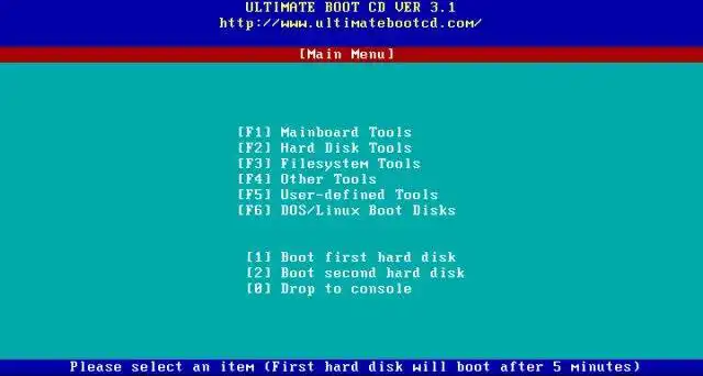 Download web tool or web app Ultimate Boot CD