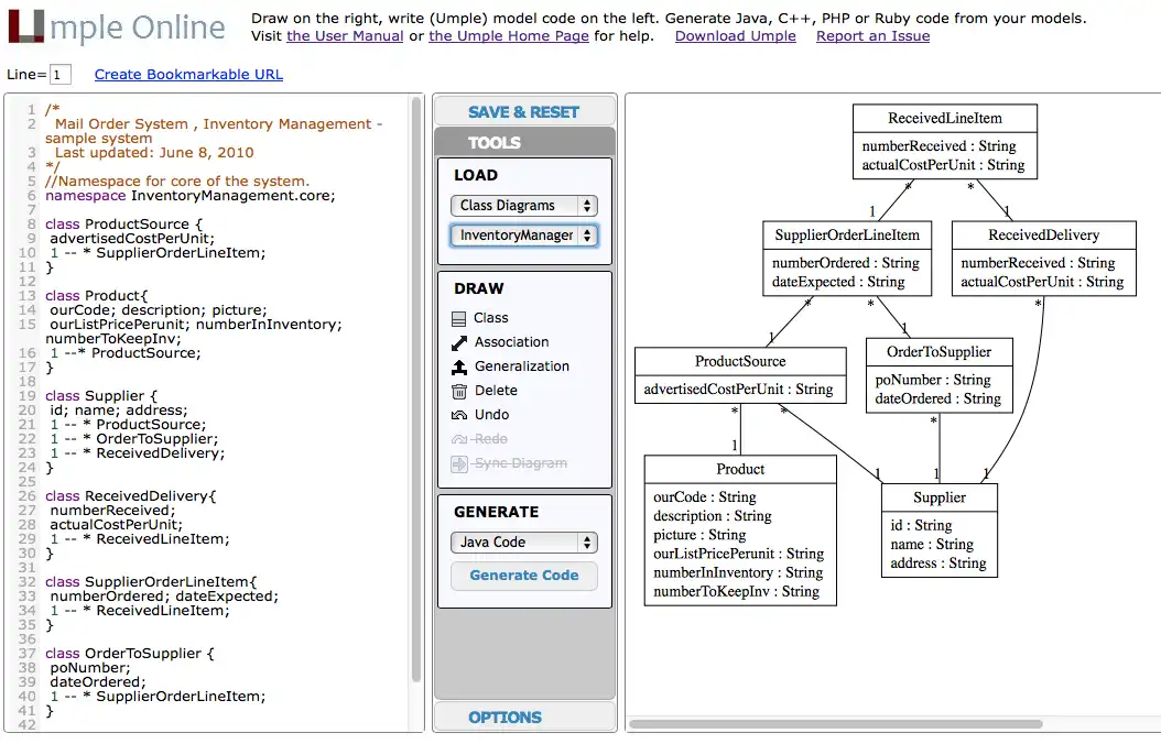 Download web tool or web app umple