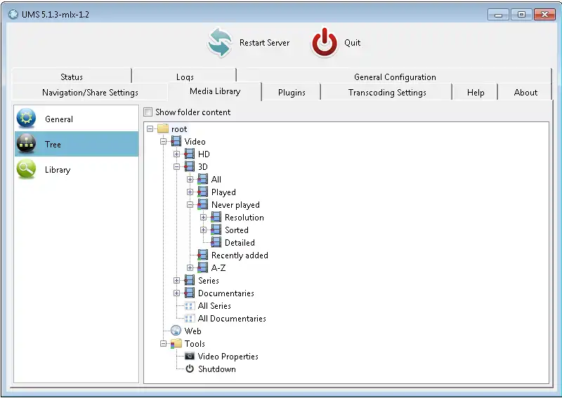 Download web tool or web app ums-mlx