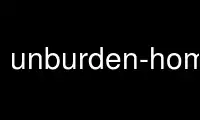 Run unburden-home-dir in OnWorks free hosting provider over Ubuntu Online, Fedora Online, Windows online emulator or MAC OS online emulator