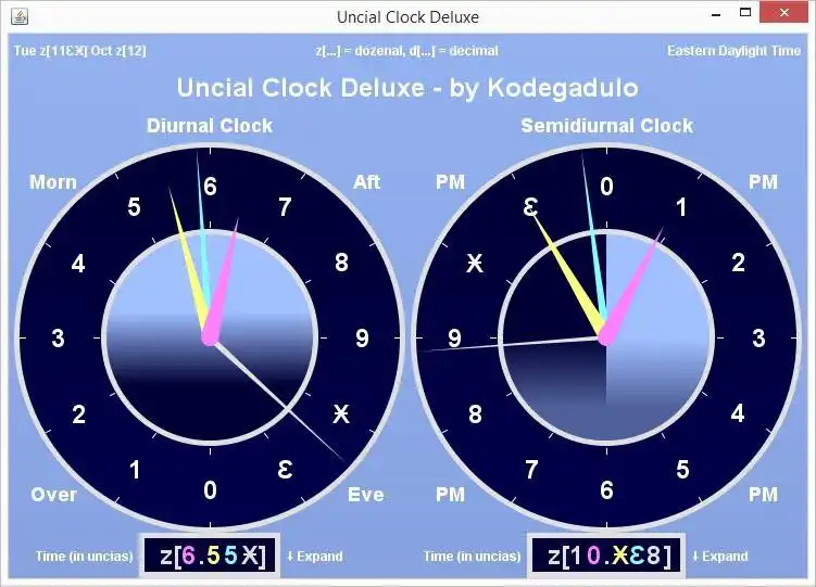 Download web tool or web app UncialClock