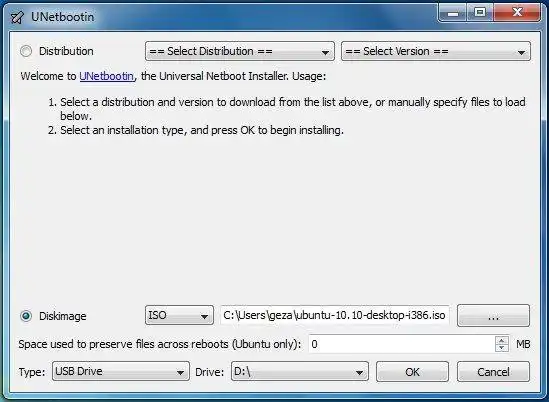 Download web tool or web app UNetbootin