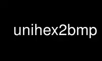 Run unihex2bmp in OnWorks free hosting provider over Ubuntu Online, Fedora Online, Windows online emulator or MAC OS online emulator