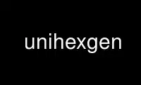 Run unihexgen in OnWorks free hosting provider over Ubuntu Online, Fedora Online, Windows online emulator or MAC OS online emulator