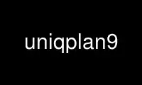 Run uniqplan9 in OnWorks free hosting provider over Ubuntu Online, Fedora Online, Windows online emulator or MAC OS online emulator